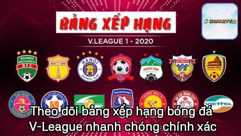 Theo dõi bảng xếp hạng bóng đá V-League nhanh chóng và chính xác