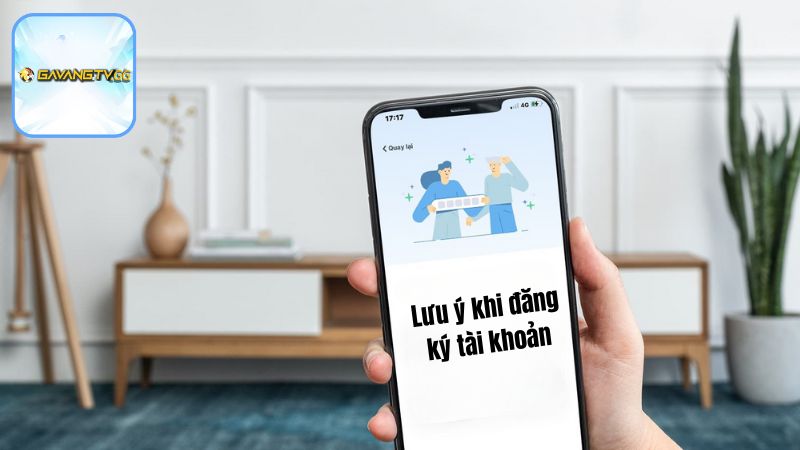 Lưu ý khi đăng ký tài khoản